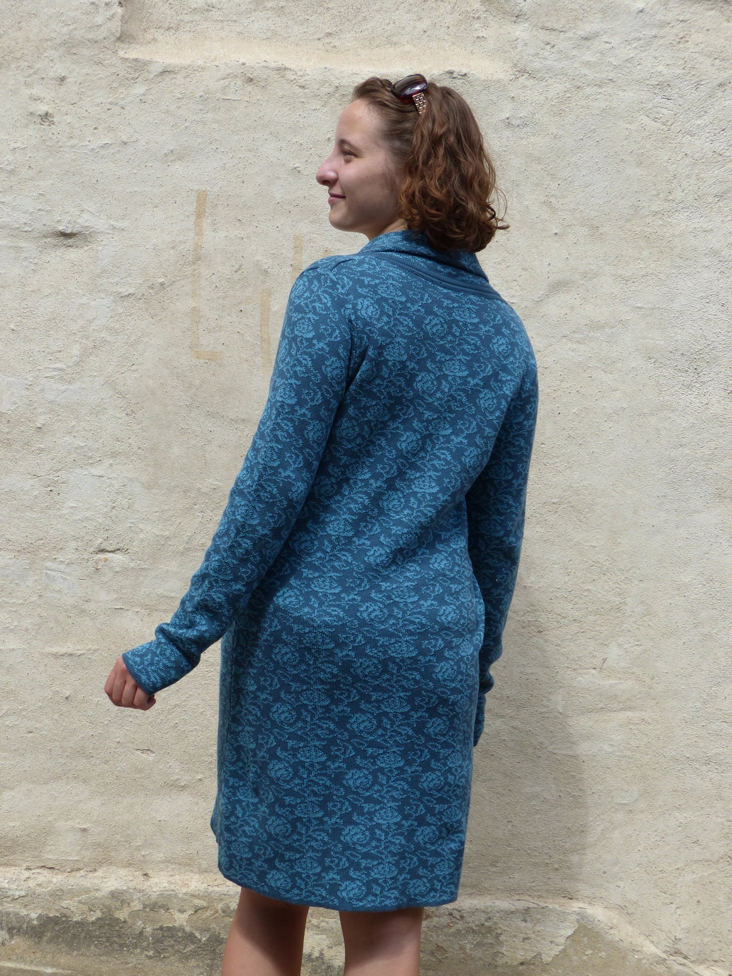 Cardigan - Petrol Rosen