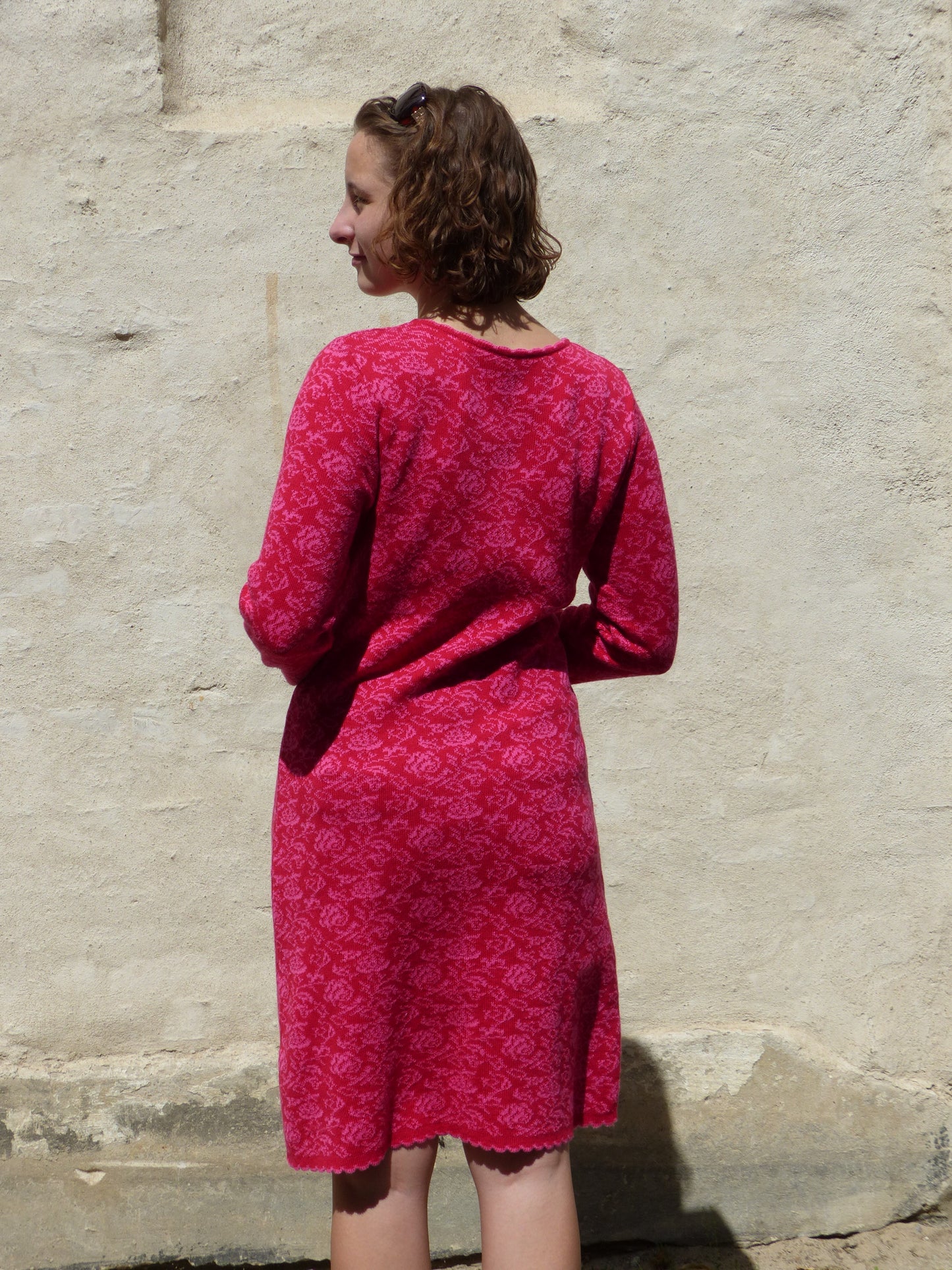 Mantelkleid - Rosa Rosen