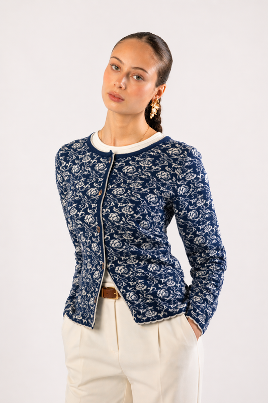 Short Knit Cardigan – Rose – Boston