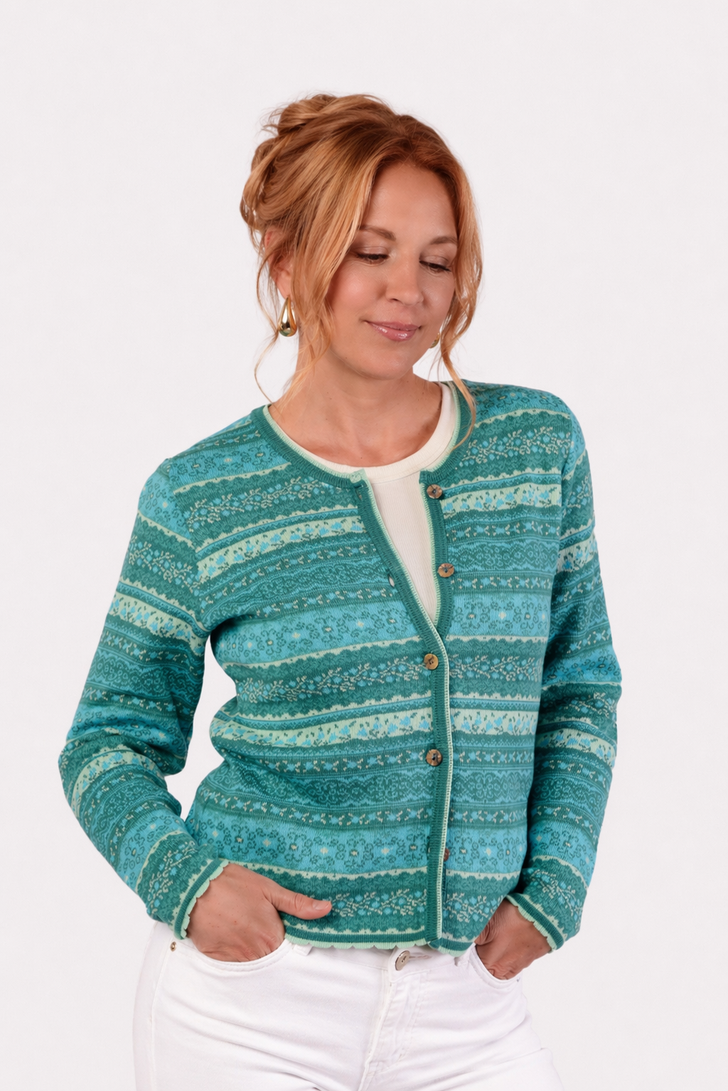 Short Knit Cardigan – Four Colors – Mint