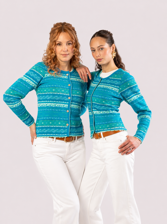 Short Knit Cardigan – Four Colors – Ocean
