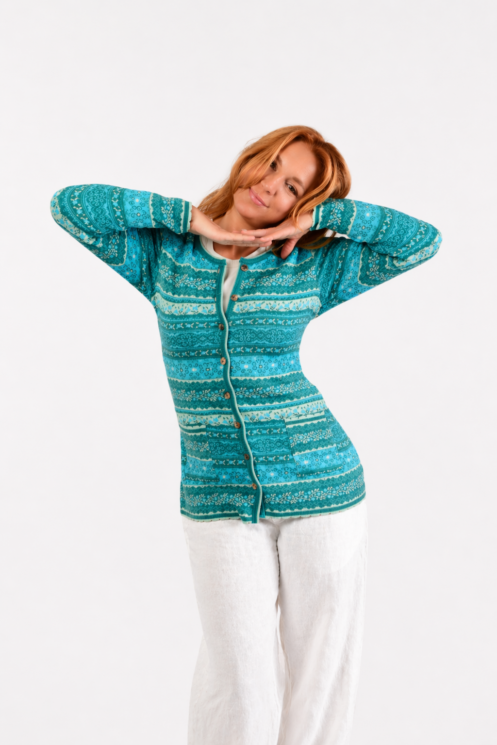 Long Knit Cardigan – Four Colors – Mint